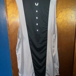 ASRV Black Mesh Sleeveless Top